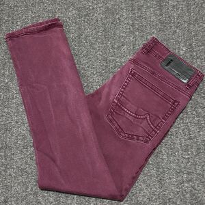 i Jeans By Buffalo Men's Ethan Skinny Jeans Red Burgundy Denim 29X32 (31x29.5)